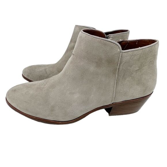 Sam Edelman Suede Ankle Bootie Petty Gray Size 10 W - Picture 2 of 10